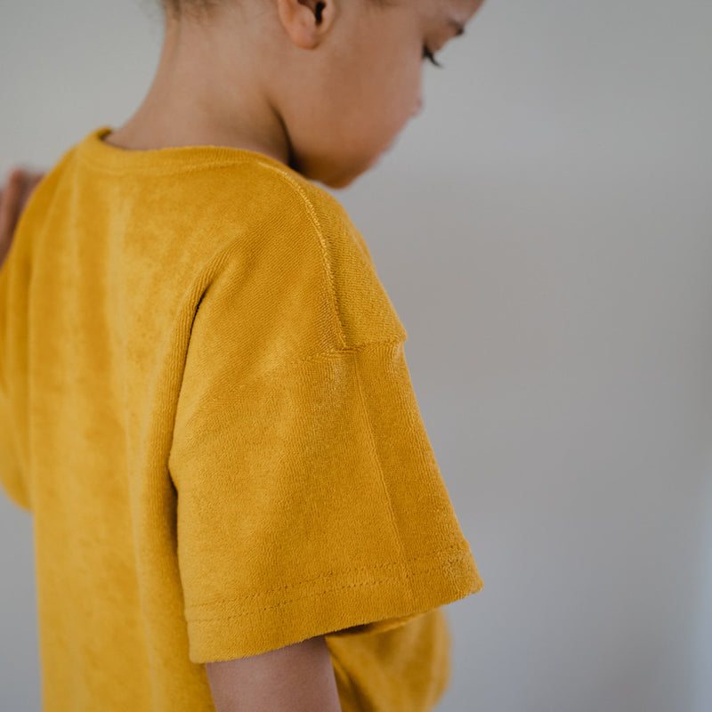 Oversized shirt - badstof geel