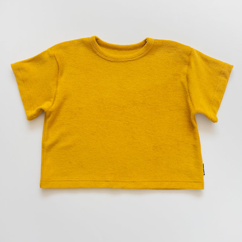 Oversized shirt - badstof geel