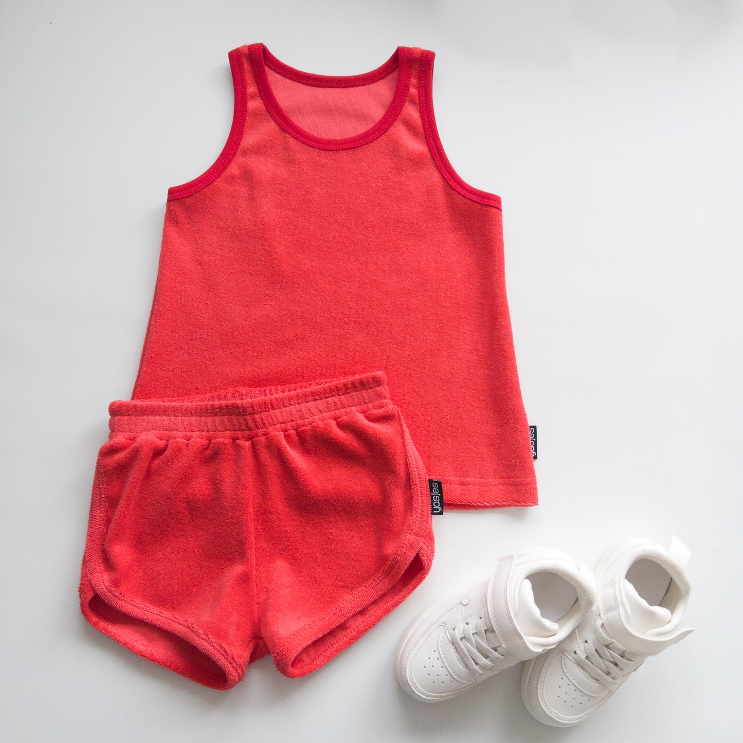 Tanktop badstof - Rood