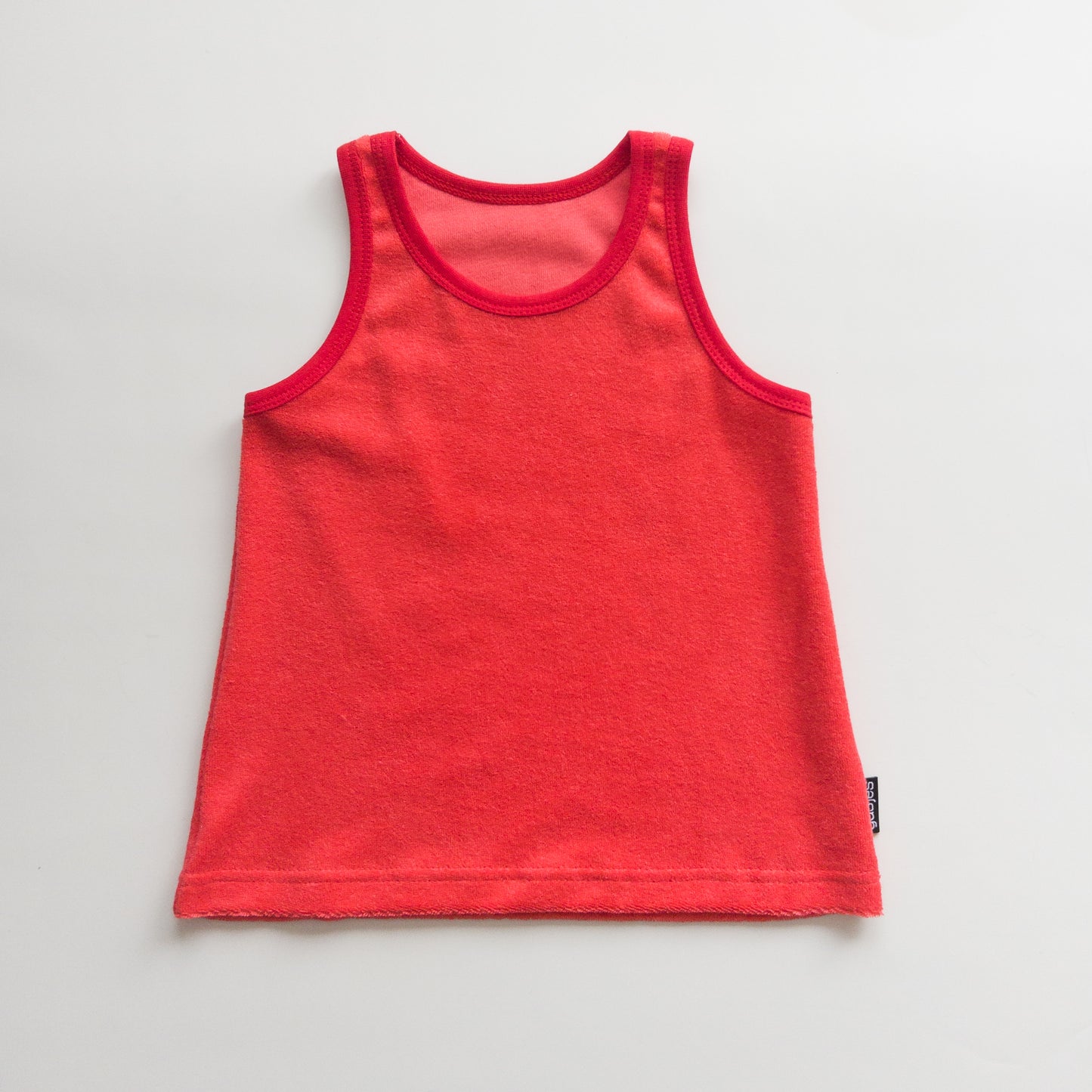 Tanktop badstof - Rood