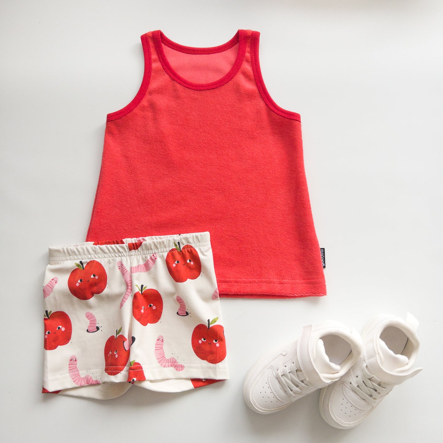 Tanktop badstof - Rood