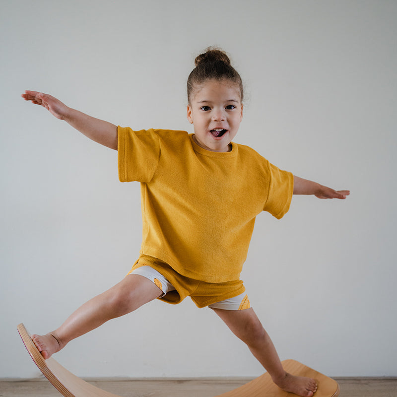 Oversized shirt - badstof geel