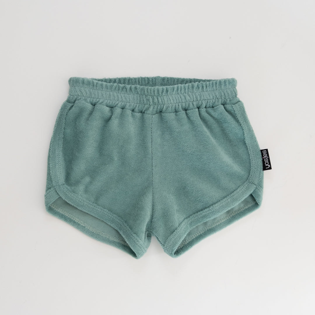 Gymshorts - badstof blauw