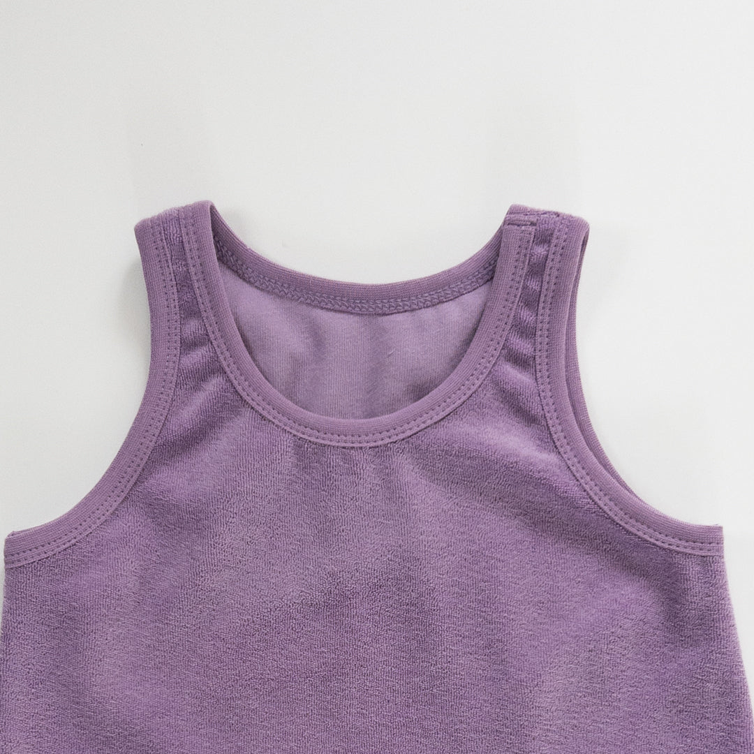 Tanktop badstof - lila