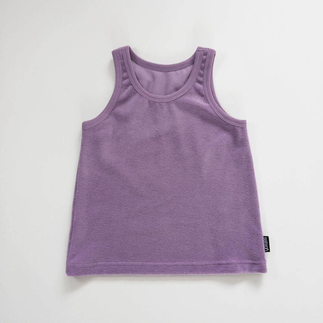 Tanktop badstof - lila