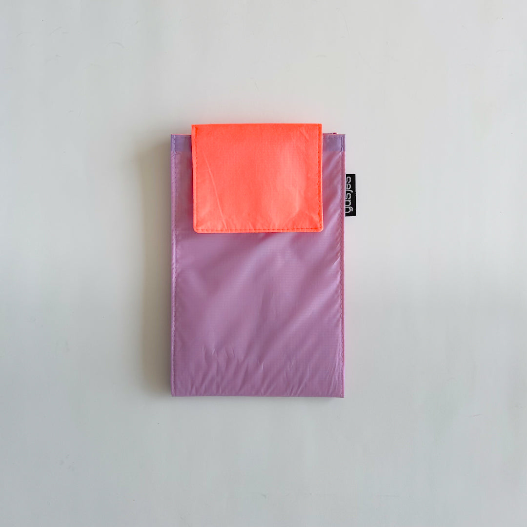 Crossbody tasje Lila-Neon koraal