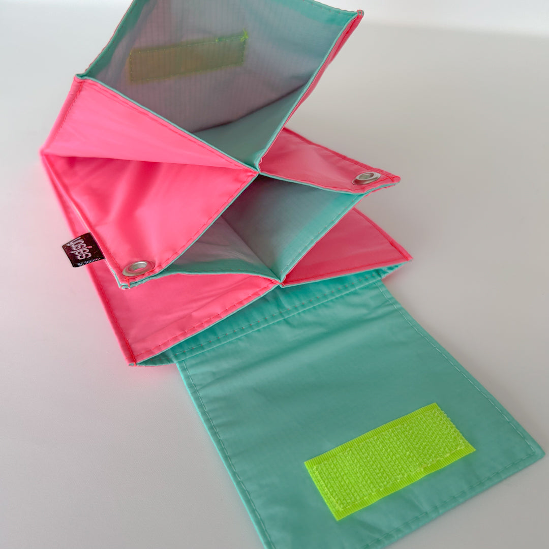 Crossbody tasje Fuchsia-Aqua
