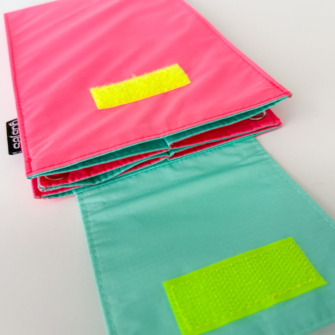 Crossbody tasje Fuchsia-Aqua