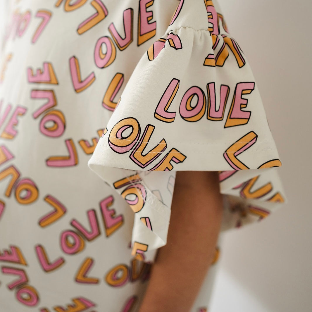 Oversized ruffle shirt - Love 